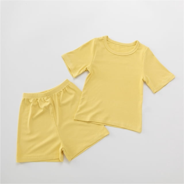 Ensemble de Pyjama pour Garçons et Filles, Basique en Coton pour Enfants, Pyjamas pour Tous les Jours