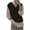 Coffee, variant on Sherrylily Women V Neck Sweater Vest Oversized Loose Knit Cable Sleeveless Sweater