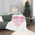 thumbnail image 2 of Yibo Valentines Day Birthday Gifts for Mom Best Gifts for Mom from Daughter Son Super Soft Warmer I Love You Blanket Gifts for Her Present Ideas for Valentine's Day, 2 of 6