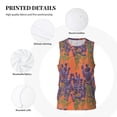 thumbnail image 3 of Sikiie Lavender Flowers Basketball Jersey Reversible Men's Mesh Athletic Sports Shirts Training Practice S-4XLX-Large, 3 of 6