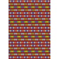 thumbnail image 1 of Ahgly Company Indoor Rectangle Patterned Red Novelty Area Rugs, 4' x 6', 1 of 6