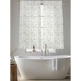 thumbnail image 4 of Sage Green Botanical Sheer Curtains 72 Inch Length 2 Panels Set, Watercolor Rustic Tree Abstract Voile Window Treatment Rod Pocket Curtains Sheers Drapes for Bedroom/Living Room/Kitchen 52"x72"x2, 4 of 7