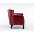 thumbnail image 4 of Comfort Pointe Holly Red Faux Leather Club Chair with Nail Head Trim, 4 of 11