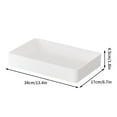 thumbnail image 3 of Vikakiooze Storage Box Household Kitchen Tableware Storage Basket Plastic Desktop Snack Storage Box Drawer Miscellaneous Storage Box, 3 of 6