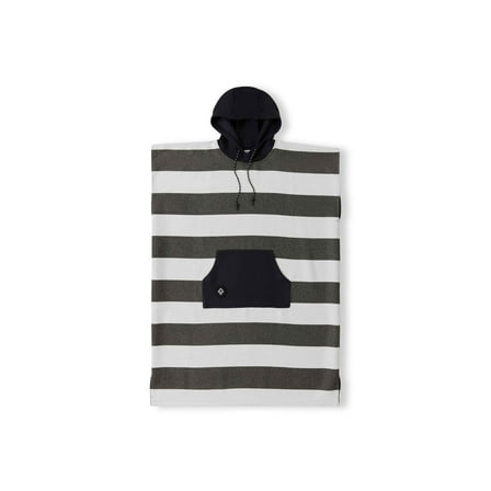 Nomadix Changing Poncho, Stripes Noll Black, Small/Medium
