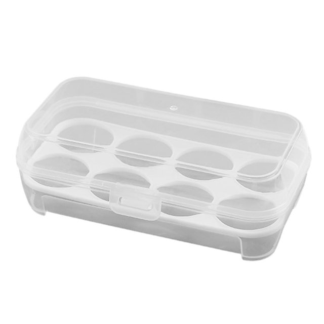 Caja para huevos, soporte para huevos a prueba de golpes, contenedor de cocina, equipo de Camping (8 rejillas)
