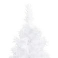 thumbnail image 3 of vidaXL Corner Artificial Christmas Tree LEDs&Ball Set White 150 cm PVC, 3 of 5