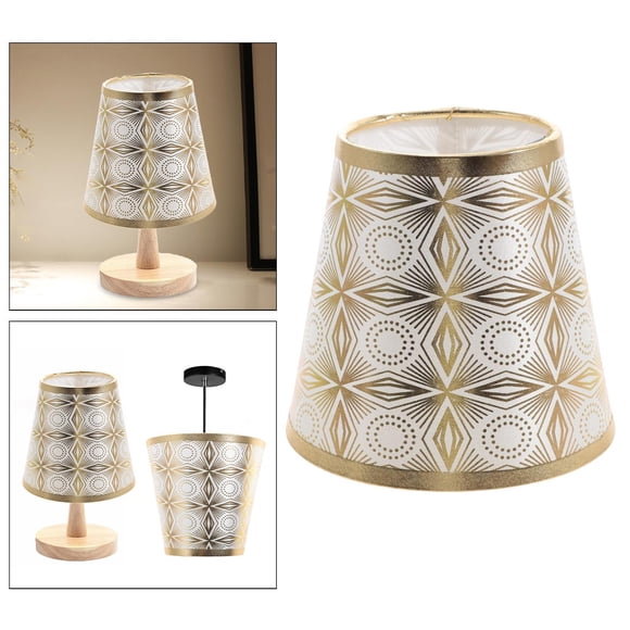 Pantalla de lámpara de mesa moderna, accesorios de iluminación, cubierta de luz de techo, pantalla de aplique de pared, pantalla de luz de escritorio Dorado Fernando Pantalla de lámpara colgante