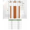 thumbnail image 7 of No Hook Shower Curtains, Orange White Ombre Small Shower Curtains with Snap in Liner, Farmhouse Country Minimalist Art Waterproof Washable Fabric Bathroom Shower Curtain Sets, 36" x 72", 7 of 7