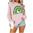 thumbnail image 5 of St. Patrick's Day Sweatshirt, Women Long Sleeve Round Neck Sweatshirt, Women's Casual St. Patrick's Day Printed Sweatshirts Tops Comfortable Crew Neck Long Sleeved Hoodie Sweatshirt, 5 of 6