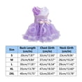 thumbnail image 3 of Purple Satin Dog Tutu Dress with Flower Decoration, S Size, Pet Formal Party, 3 of 8