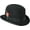 Black, variant on Scala Men's Furlong Wool Felt and Grosgrain Trim Derby Bowler Hat