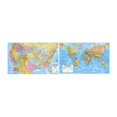 thumbnail image 1 of Universal Map 762545445 US & Monde Avancé Politique Roulé Carte Combo Laminé, 1 of 1