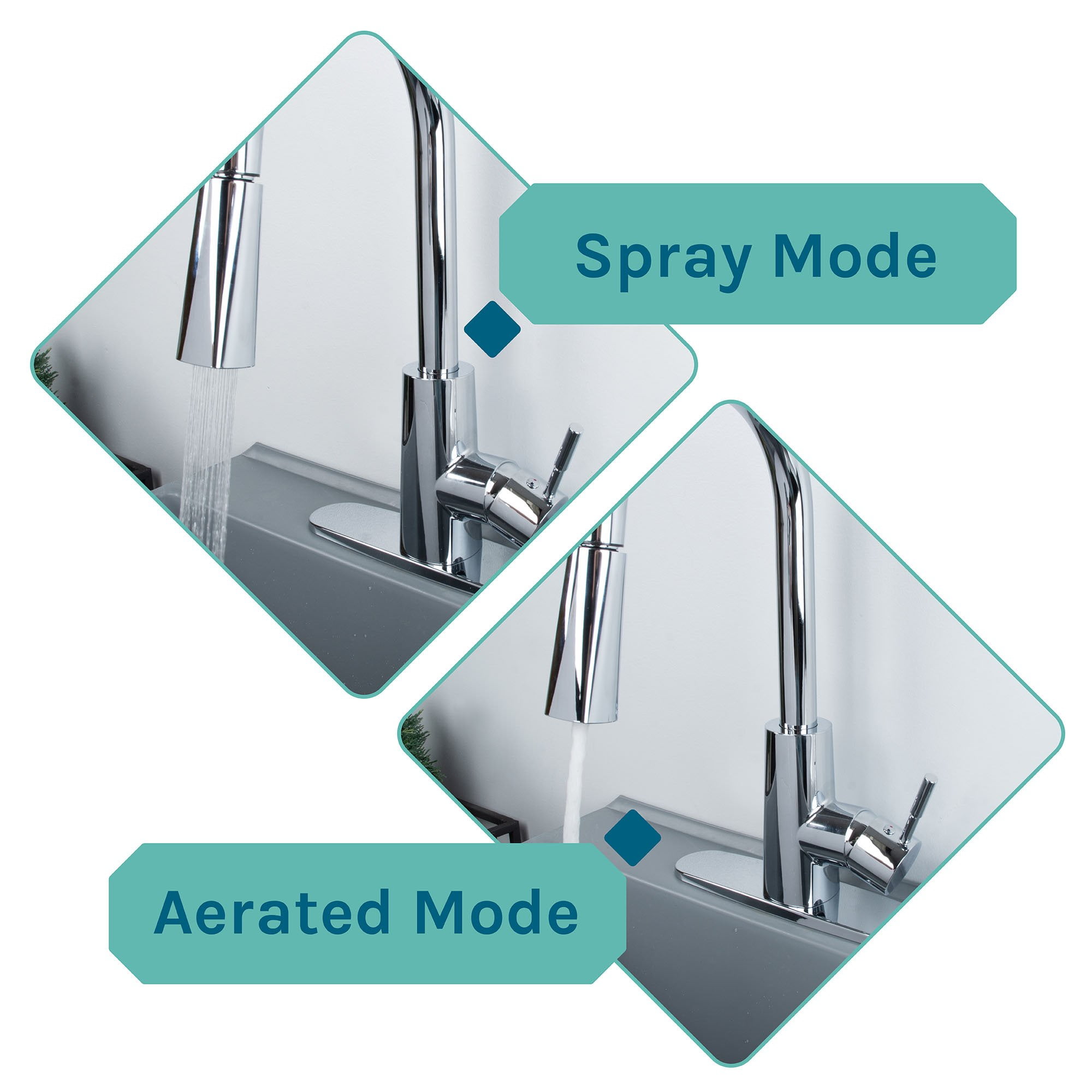 Tehila Grey 19 Gallon Utility Sink with High-Arc Chrome Pull Down Faucet