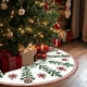 thumbnail image 5 of Washable Christmas Tree Skirt Christmas Tree Rug Decor Short Pile High-Definition Printed Christmas Tree Skirt, 5 of 6