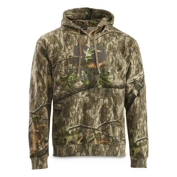 Sportsman's Guide Pullover Camo Hoodie, Mossy Oak Country Roots Camo LARGE