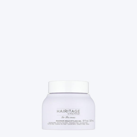 HAIRITAGE Gel para Cabello To The Max Vegan fijación fuerte 237 ml