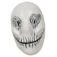 thumbnail image 1 of Máscara de esqueleto de espeluznante para toda la cara, máscara de disfraz de Skellington para carnaval, decoración de cosplay, 1 of 8