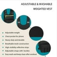 thumbnail image 2 of Adjustable Weighted Vest, 12/18LBS, Soft and Washable, Weighted Vest Women and Men, With Shoulder Pad and Chest Pocket for Phone, 2 of 5