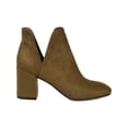 thumbnail image 2 of Journee Collection Womens Gwenn Faux Suede Square Toe Booties, 2 of 3