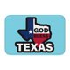 thumbnail image 1 of Alfombra de baño antideslizante súper suave con el logotipo de God Bless Texas para baño, cocina, dormitorio, hogar, alfombra de piso de 15,75 x 23,62 pulgadas, 1 of 6