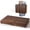 Walnut, variant on TIDITA 25in One Foldable Step Stool for Elderly - Acacia Wood High Riser Step Stool for Adults - Wooden Mobility Stepping Stools 400 Lbs Load Capacity for Bathroom Aid (Walnut color)