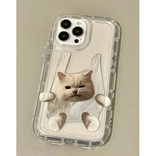 Funda de teléfono con dibujos de perro para iPhone, carcasa trasera de TPU suave y transparente con diseño de dibujos animados coreanos para iPhone 14, 13, 11, 12 Pro Max, 7, 8 Plus, X, XR, XS Fivean unisex