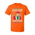 thumbnail image 2 of Michael Scott The Name is Bond Santa Bond Ugly Christmas Sweater Men's Graphic T-Shirt, Orange, Medium, 2 of 3