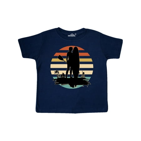 

Inktastic Stand Up Paddle Boarding Silhouette Gift Toddler Boy or Toddler Girl T-Shirt