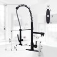 thumbnail image 4 of WOWOW Single Handle Deck Mount Gooseneck Pull Out Sprayer Kitchen Faucet with Supply Lines Included in Oil Rubbed Bronze, 4 of 5