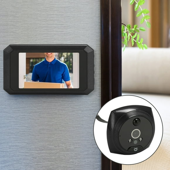 Smart Video Doorbell Camera with Chime Ringer, Night Vision, 3.97 in Screen, 2MP 1080P, HD Live View, 32G WiFi, Battery Powered, Human Body Sensor Video Doorbell