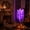 Purple, variant on Glowing Ghost LED String Lights with Warm White Glow, Semi-Transparent Fabric Hanging Decor, Spooky Halloween Party Indoor Outdoor Ambiance, 47in (Purple)