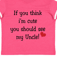 thumbnail image 4 of Inktastic Cute Uncle Boys or Girls Toddler T-Shirt, 4 of 5