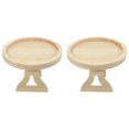 thumbnail image 1 of 2X Round Foldable Wooden Sofa Clip on Side Table for Wide Couches Arm,Armrest Table for Eating/Drinks/Snacks/Remote, 1 of 7