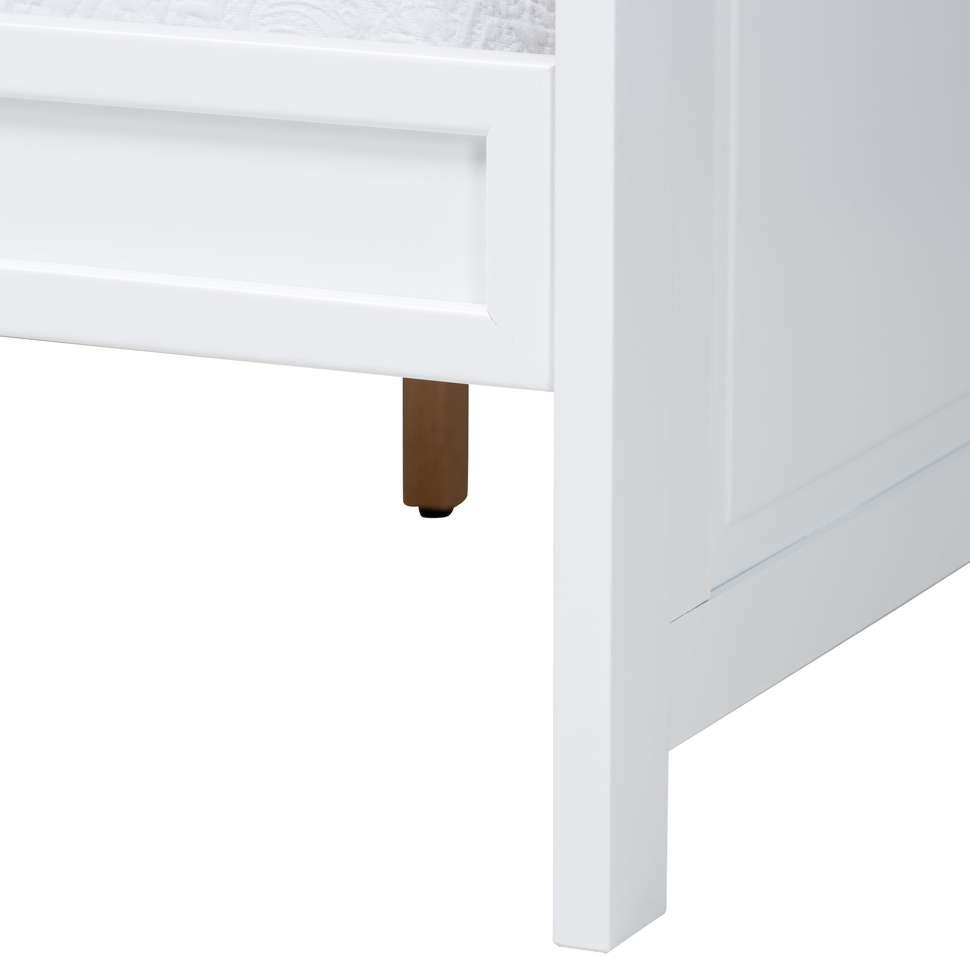 Baxton Studio Ceri Classic and Traditional White Finished Wood Twin Size Daybed