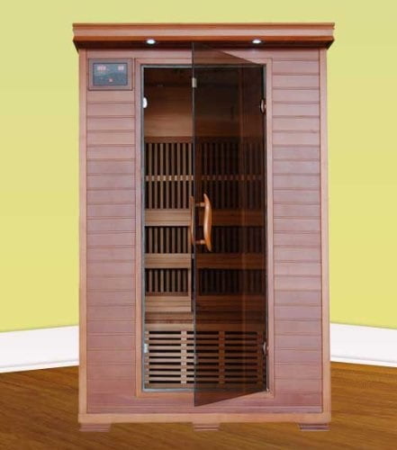 Blue Wave 2 Person Cedar Carbon Sauna by