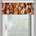 thumbnail image 3 of Ambesonne Floral Art Window Valance, Anime Japanese Flowers, 54" X 12", Pale Vermilion Eggshell, 3 of 5