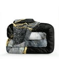 thumbnail image 6 of MOVE OVER Black Marble Comforter Set Queen Black White Bedding Sets Abstract Marble Textured Pattern Microfiber Filling Down Duvet, 6 of 6