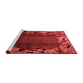 thumbnail image 2 of Ahgly Company Machine Washable Indoor Round Abstract Red Modern Area Rugs, 8' Round, 2 of 4