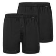 thumbnail image 1 of SCHIESSER Bóxers de punto para hombre, pack de 2 - Pack de 2 bóxers, algodón, liso Negro 3XL (XXX-Large), 1 of 5