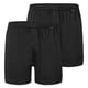 thumbnail image 1 of SCHIESSER Bóxers de punto para hombre, pack de 2 - Pack de 2 bóxers, algodón, liso Negro M (Medium), 1 of 5