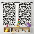 thumbnail image 5 of Blackout Kids Curtains,Black and White Leopard Pattern Childrens Insulated Curtains Set Of 2,Bedroom Essentials,Toddler Room Decor 42"x54", 5 of 5