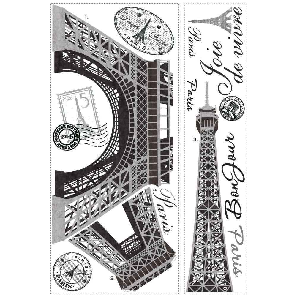 16 dimensions Wall stickers deco sticker eiffel tower-ref 1310
