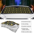 thumbnail image 5 of Fuzoiu Pineapple Print Car Windshield Sun Shade,Block Uv Rays Sunshade,Foldable Front Window Sun Visor Protector for Car,SUV,Truck-Keep Vehicle Cool-Pineapple, 5 of 8