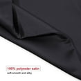 thumbnail image 4 of Unique Bargains Pillow Covers Silky Satin Zipper Pillowcases Set of 2 Black 14" x 20", 4 of 7