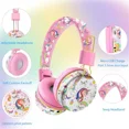 thumbnail image 2 of Unicorn Headphones for Girls Kids for School, Kids Bluetooth Headphones with Microphone & 3.5mm Jack, Teens Toddlers Wireless Headphones with Adjustable Headband for Tablet/PC Christmas Gift, 2 of 8