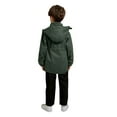 thumbnail image 6 of Sopiago Rain Jacket Toddler Boy Casual Outerwear Kids Lightweight Zip Hooded Jacket Baby Cute Dust Coat Green,4-5 Years, 6 of 7