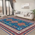 thumbnail image 4 of 6.5'x10' cute carpet carpet mats non slip area rug non slip office area rug for rolling chair striped area rug, 4 of 10
