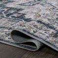 thumbnail image 4 of JONATHAN Y WASHABLE 5 x 8 Area Rug, Didim Boho Medallion - Navy/Light Gray, WSH102B-5, 4 of 8