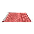 thumbnail image 2 of Ahgly Company Machine Washable Indoor Square Abstract Red Modern Area Rugs, 3' Square, 2 of 4